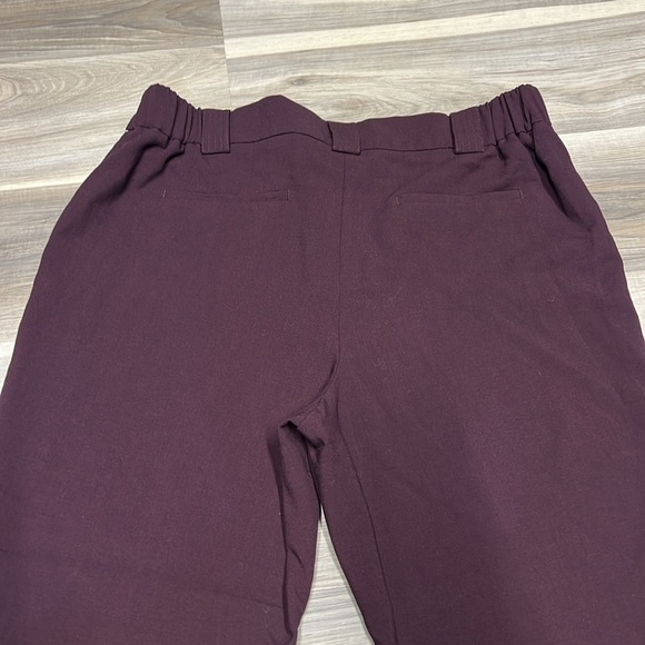 🏁 Burgundy straight leg dress pants size 18 - Picture 8 of 8